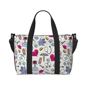 Medicinska sestra Putna torba za nošenje Tote tote za sportsku dvoranu Lagane vodootporne Weekender torbe za noćenje za žene