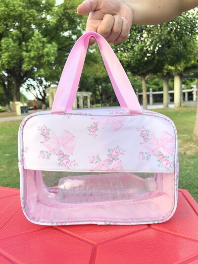 New Fashion Bow Nylon Geantă de voiaj impermeabilă Geantă de depozitare de călătorie Geantă de umăr portabilă de mare capacitate Geantă de cruce