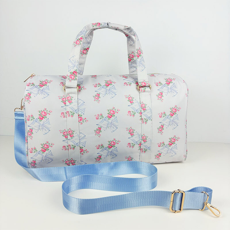 New Fashion Bow Nylon Geantă de voiaj impermeabilă Geantă de depozitare de călătorie Geantă de umăr portabilă de mare capacitate Geantă de cruce