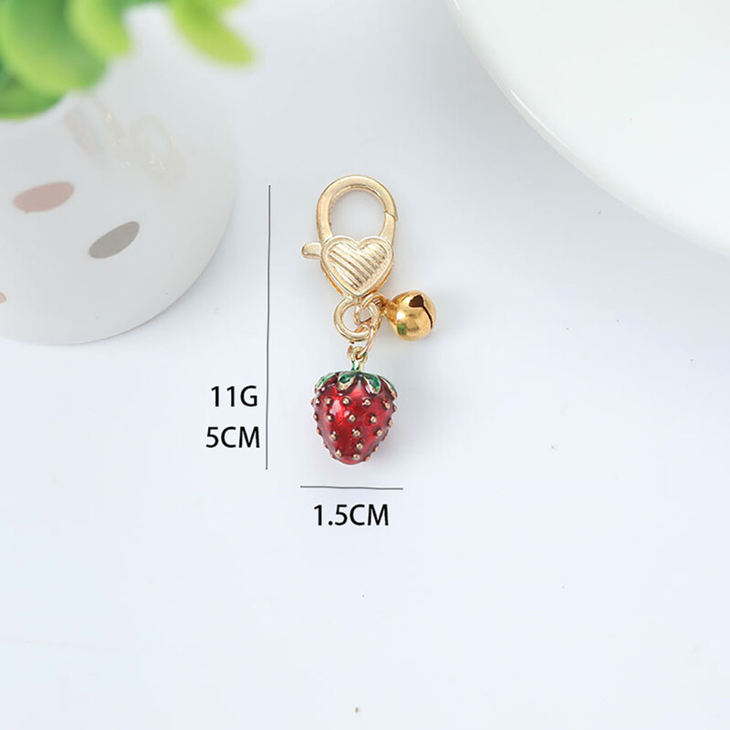 прекрасна ягодова каишка за мобилен телефон Цветна верижка за телефон Ръчно изработени ключодържатели Телефони Канап Висулка Ключодържатели за портфейл подаръци