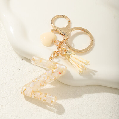 Ключодържател с начална буква на г-жа Сладки подаръци за Свети Валентин със сърца и пискюли Ключодържател Раница Висяща кола Висулка