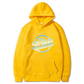 Strokes Hoodie πουλόβερ Μόδα Κλασικό πουλόβερ με κουκούλα Cozy Fleece Ανδρικά ρούχα με κουκούλα Ευέλικτο Casual πουλόβερ με κουκούλα