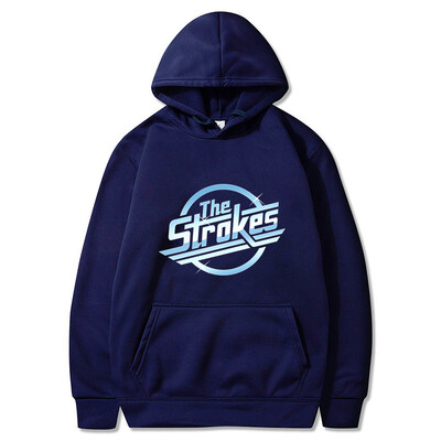 Strokes Hoodie Pullover Fashion Classic Hoodie Pullover Cozy Fleece Clothing Vyriškas megztinis Universalus laisvalaikio megztinis megztinis