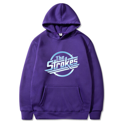 Strokes Hoodie Pullover Fashion Classic Hoodie Pullover Cozy Fleece Clothing Vyriškas megztinis Universalus laisvalaikio megztinis megztinis