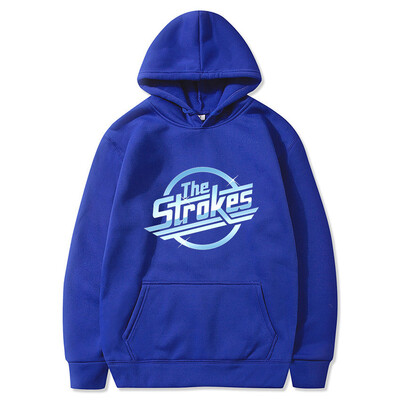 Strokes Hoodie Pullover Fashion Classic Hoodie Pullover Cozy Fleece Clothing Vyriškas megztinis Universalus laisvalaikio megztinis megztinis