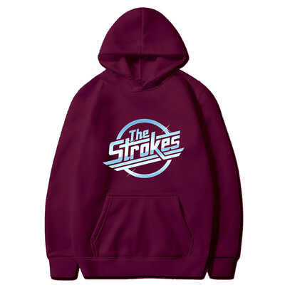 Strokes Hoodie Pullover Fashion Classic Hoodie Pullover Cozy Fleece Clothing Vyriškas megztinis Universalus laisvalaikio megztinis megztinis