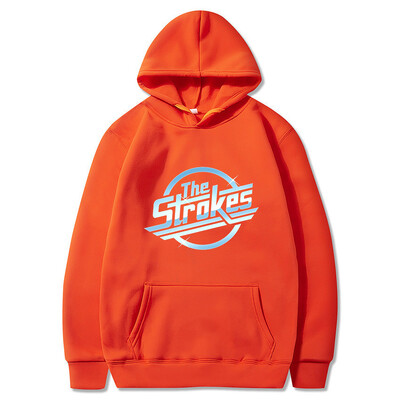 Strokes Hoodie Pullover Fashion Classic Hoodie Pullover Cozy Fleece Clothing Vyriškas megztinis Universalus laisvalaikio megztinis megztinis