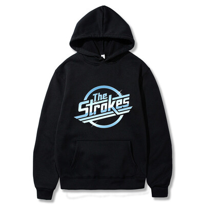 Strokes Hoodie Pullover Fashion Classic Hoodie Pullover Cozy Fleece Clothing Vyriškas megztinis Universalus laisvalaikio megztinis megztinis