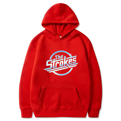 Strokes Hoodie Pullover Fashion Classic Hoodie Pullover Cozy Fleece Clothing Vyriškas megztinis Universalus laisvalaikio megztinis megztinis
