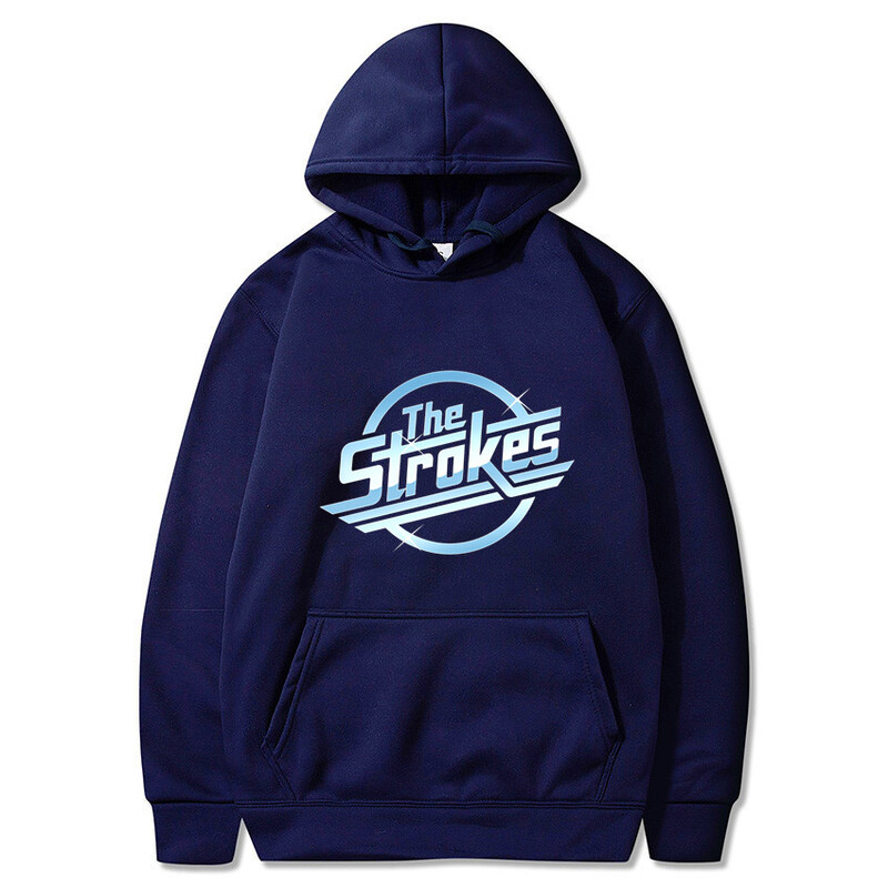 Strokes Hoodie Pullover Fashion Classic Hoodie Pullover Cozy Fleece Clothing Vyriškas megztinis Universalus laisvalaikio megztinis megztinis