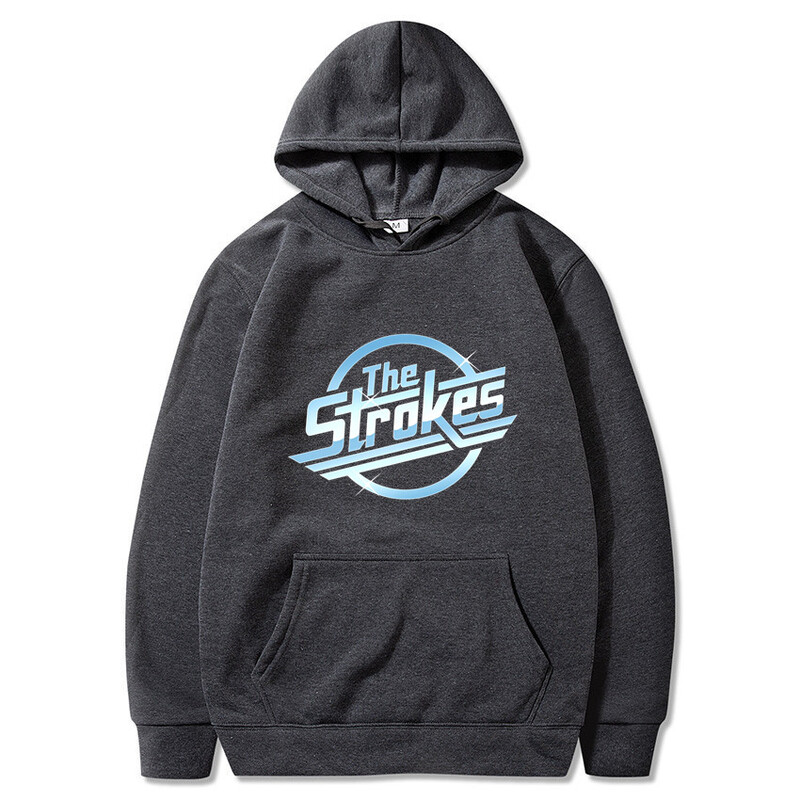 Strokes Hoodie Pullover Fashion Classic Hoodie Pullover Cozy Fleece Clothing Vyriškas megztinis Universalus laisvalaikio megztinis megztinis