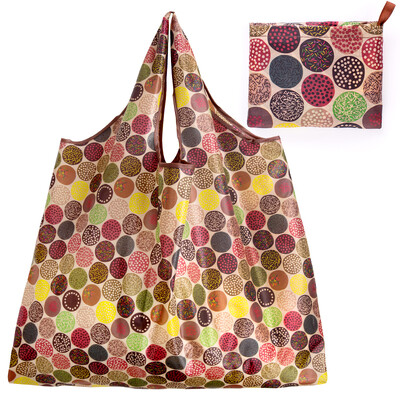 Geantă de cumpărături pliabilă, ecologică, mare, reutilizabilă, portabilă, pe umăr, pentru călătorie, cumpărături, modă, buzunar