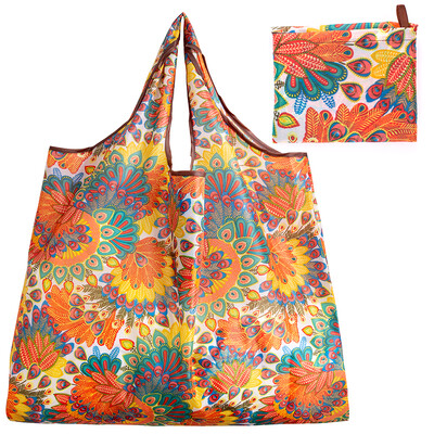 Geantă de cumpărături pliabilă, ecologică, mare, reutilizabilă, portabilă, pe umăr, pentru călătorie, cumpărături, modă, buzunar