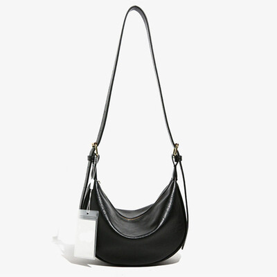 Plecu soma sievietēm Crossbody soma Sieviešu viegla Hobo soma, vintage ādas pusmēness soma, vienkrāsains PU ādas klimpas