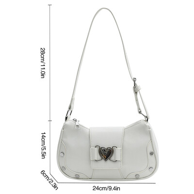 Modna ženska torba na rame Y2K torba ispod pazuha Luksuzna dizajnerska torba Plisirana torba ispod pazuha Jednobojna kurirska torba Torbica Skitnice Ručne torbe