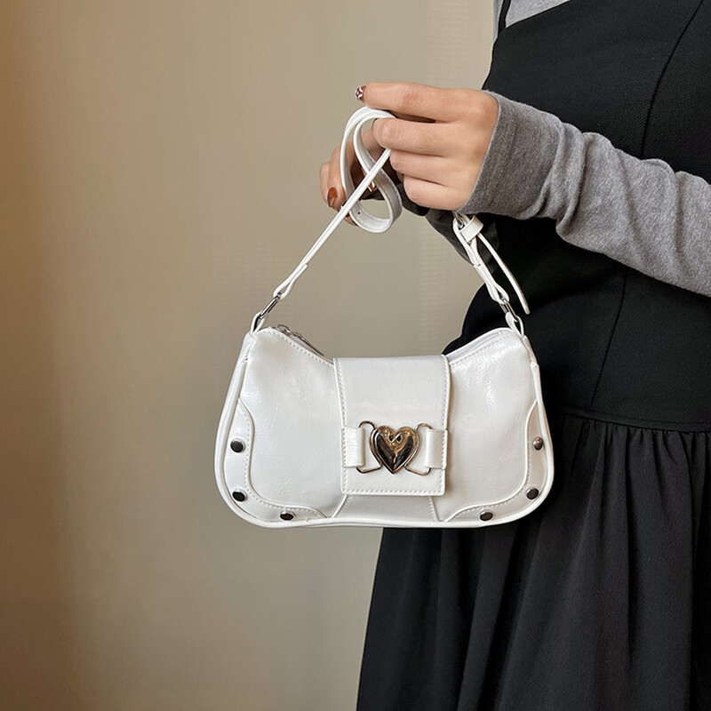 Modna ženska torba na rame Y2K torba ispod pazuha Luksuzna dizajnerska torba Plisirana torba ispod pazuha Jednobojna kurirska torba Torbica Skitnice Ručne torbe