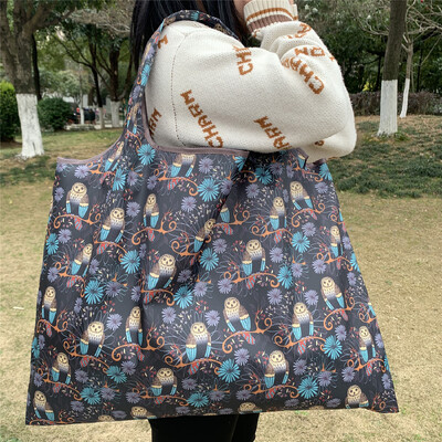 58X53X40cm geantă ecologică pliabilă din pânză Oxford geantă de cumpărături ecologică geantă portabilă geantă mare de supermarket pentru băcănie