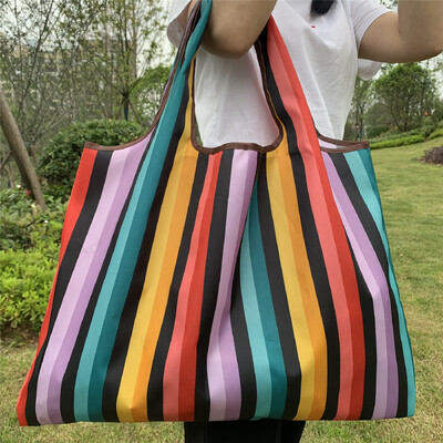 58X53X40cm geantă ecologică pliabilă din pânză Oxford geantă de cumpărături ecologică geantă portabilă geantă mare de supermarket pentru băcănie