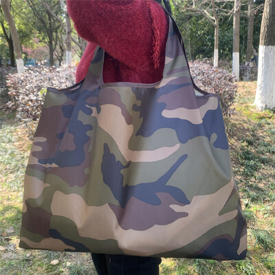 58X53X40cm geantă ecologică pliabilă din pânză Oxford geantă de cumpărături ecologică geantă portabilă geantă mare de supermarket pentru băcănie