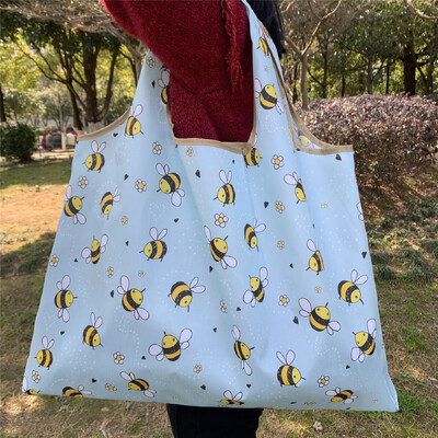 58X53X40cm geantă ecologică pliabilă din pânză Oxford geantă de cumpărături ecologică geantă portabilă geantă mare de supermarket pentru băcănie