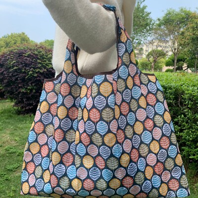 58X53X40cm geantă ecologică pliabilă din pânză Oxford geantă de cumpărături ecologică geantă portabilă geantă mare de supermarket pentru băcănie