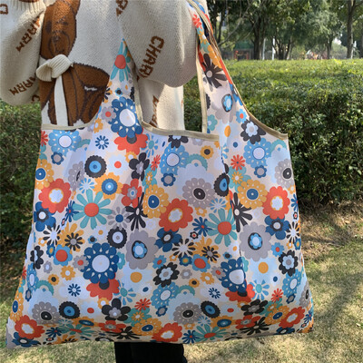 58X53X40cm geantă ecologică pliabilă din pânză Oxford geantă de cumpărături ecologică geantă portabilă geantă mare de supermarket pentru băcănie