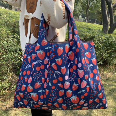 58X53X40cm geantă ecologică pliabilă din pânză Oxford geantă de cumpărături ecologică geantă portabilă geantă mare de supermarket pentru băcănie