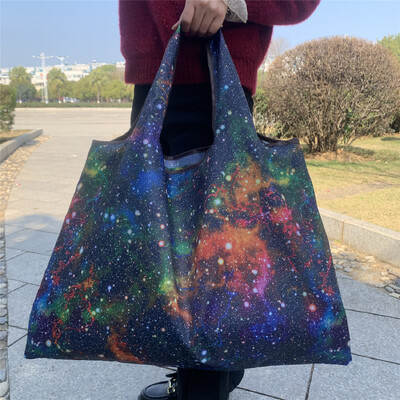 58X53X40cm geantă ecologică pliabilă din pânză Oxford geantă de cumpărături ecologică geantă portabilă geantă mare de supermarket pentru băcănie