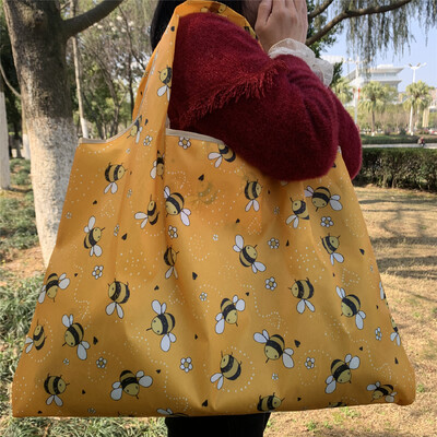 58X53X40cm geantă ecologică pliabilă din pânză Oxford geantă de cumpărături ecologică geantă portabilă geantă mare de supermarket pentru băcănie