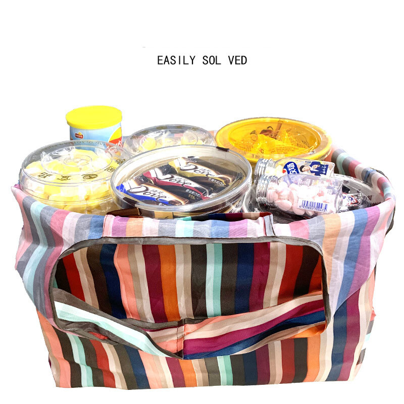 58X53X40cm geantă ecologică pliabilă din pânză Oxford geantă de cumpărături ecologică geantă portabilă geantă mare de supermarket pentru băcănie