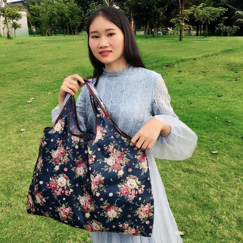 58X53X40cm geantă ecologică pliabilă din pânză Oxford geantă de cumpărături ecologică geantă portabilă geantă mare de supermarket pentru băcănie