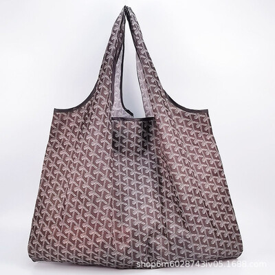 Geantă de cumpărături pliabilă la modă, impermeabilă, cu un singur umăr, cu îngroșare portabilă, geantă portabilă de băcănie, geantă verde de depozitare pentru supermarket