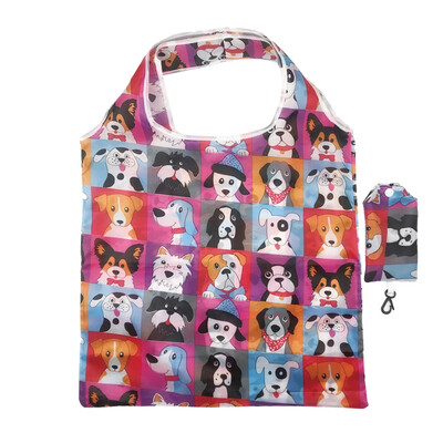 Modele de plante cu animale florale de modă Genți de cumpărături reutilizabile Geantă de cumpărături pliabilă de călătorie Genți portabile de umăr Geantă de mână pentru depozitare