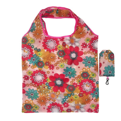 Modele de plante cu animale florale de modă Genți de cumpărături reutilizabile Geantă de cumpărături pliabilă de călătorie Genți portabile de umăr Geantă de mână pentru depozitare