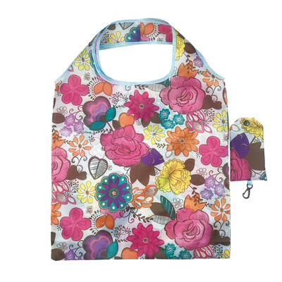 Modele de plante cu animale florale de modă Genți de cumpărături reutilizabile Geantă de cumpărături pliabilă de călătorie Genți portabile de umăr Geantă de mână pentru depozitare