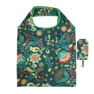 Modele de plante cu animale florale de modă Genți de cumpărături reutilizabile Geantă de cumpărături pliabilă de călătorie Genți portabile de umăr Geantă de mână pentru depozitare