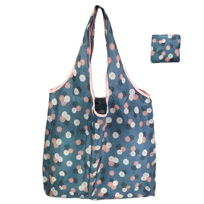 Liela atkārtoti lietojama iepirkumu soma sievietēm pircēju saliekamā soma Videi draudzīga atkārtoti lietojama salokāma pārtikas preču soma rokassomas glabāšanas somas