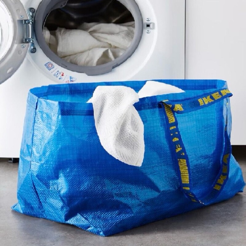 Geantă de cumpărături durabilă din PP în formă de barcă Geantă de bagaje albastră, impermeabilă, cu fermoar