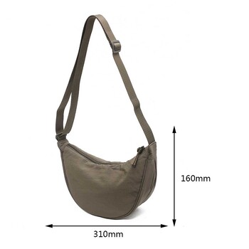 Casual Nylon Chest Hobo χιαστί τσάντα για γυναίκες 2023 Τσάντα μέσης Half Moon Belt Bag Fanny Pack Τσάντες ώμου Tote Travel Bag Shopper