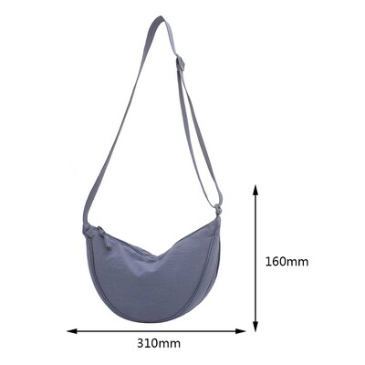 Geantă ocazională din nailon pentru piept Hobo, pentru femei, 2023, cu curea cu jumătate de lună, genți de umăr, geantă de cumpărături