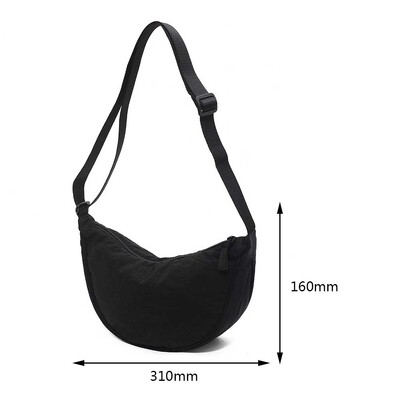 Geantă ocazională din nailon pentru piept Hobo, pentru femei, 2023, cu curea cu jumătate de lună, genți de umăr, geantă de cumpărături