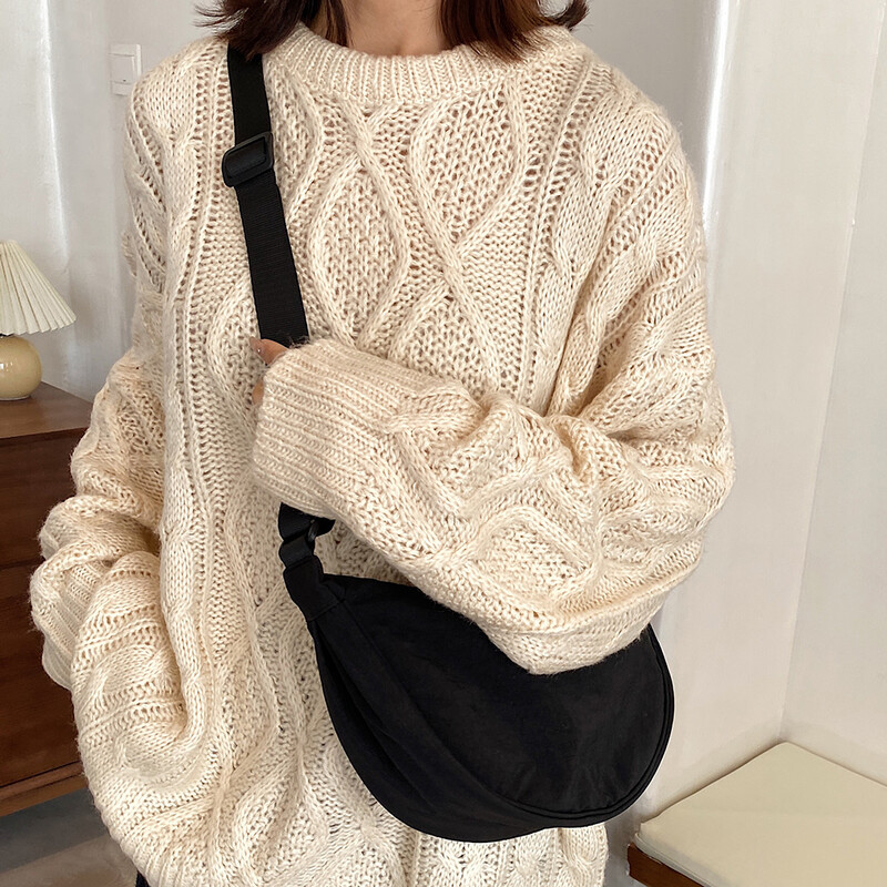 Geantă ocazională din nailon pentru piept Hobo, pentru femei, 2023, cu curea cu jumătate de lună, genți de umăr, geantă de cumpărături