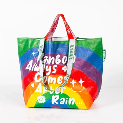 Kreativni poklon, ručna torba za kupnju, plastična tkana torba velikog kapaciteta, vodootporna torba za pohranu na rame