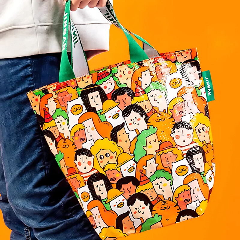 Kreativni poklon, ručna torba za kupnju, plastična tkana torba velikog kapaciteta, vodootporna torba za pohranu na rame