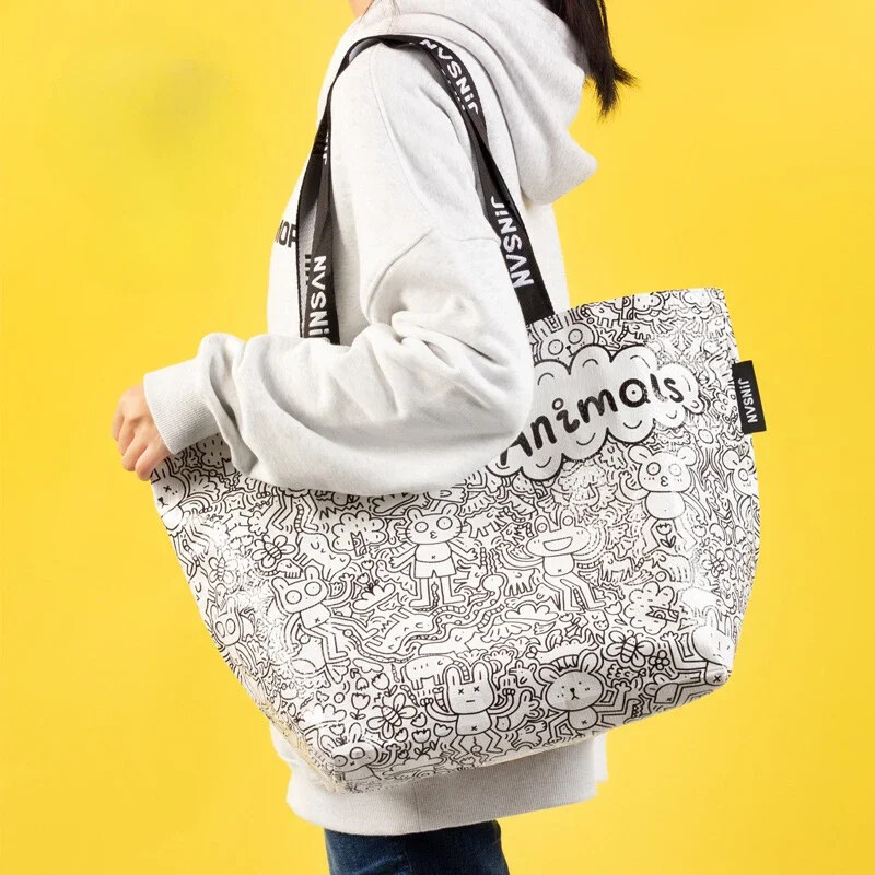 Kreativni poklon, ručna torba za kupnju, plastična tkana torba velikog kapaciteta, vodootporna torba za pohranu na rame