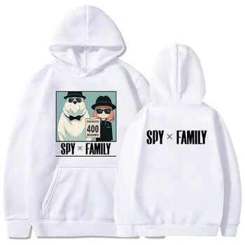 Ιαπωνικά Anime SPY X FAMILY Manga Hoodies Oversized πουλόβερ Anya Forger And Bond Forger Cartoon εμπριμέ χειμωνιάτικο ζεστό φούτερ