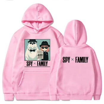 Ιαπωνικά Anime SPY X FAMILY Manga Hoodies Oversized πουλόβερ Anya Forger And Bond Forger Cartoon εμπριμέ χειμωνιάτικο ζεστό φούτερ