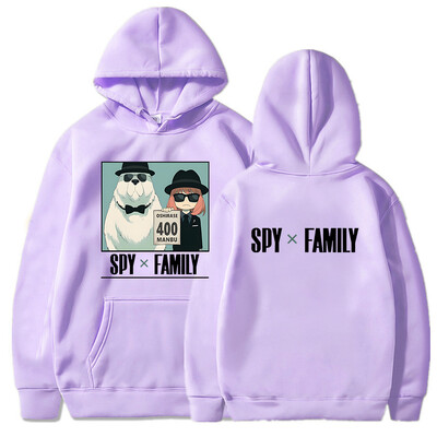 Anime japonez SPY X FAMILY Manga cu hanorace Pulovere supradimensionate Anya Forger și Bond Forger Hanorac cald de iarnă cu desene animate imprimate