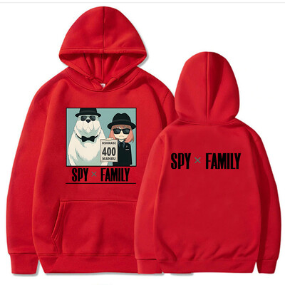 Anime japonez SPY X FAMILY Manga cu hanorace Pulovere supradimensionate Anya Forger și Bond Forger Hanorac cald de iarnă cu desene animate imprimate