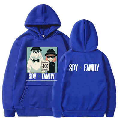 Anime japonez SPY X FAMILY Manga cu hanorace Pulovere supradimensionate Anya Forger și Bond Forger Hanorac cald de iarnă cu desene animate imprimate